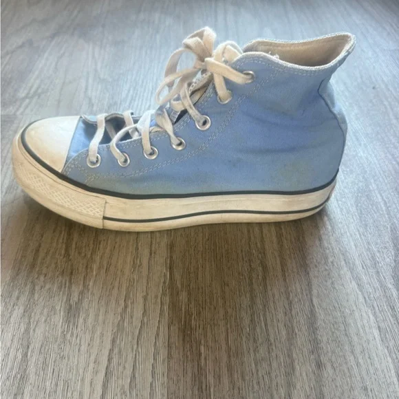 Converse Classic High-Top Canvas Sneakers - Light Blue - Picture 4 of 7